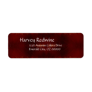 En tidpunkt för rost returadress etikett