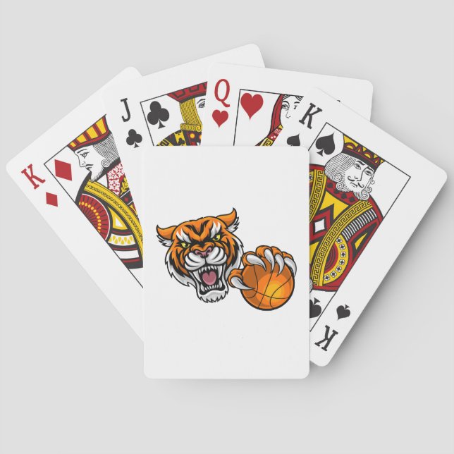 en tiger med boll casinokort (Baksidan)