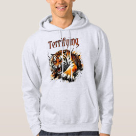 En tiger på eld hoodie