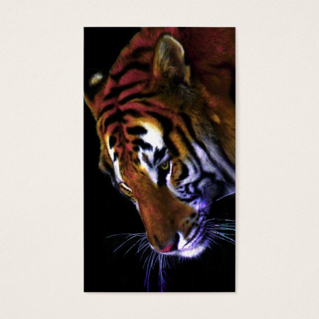 en tiger visitkort (Framsidan)