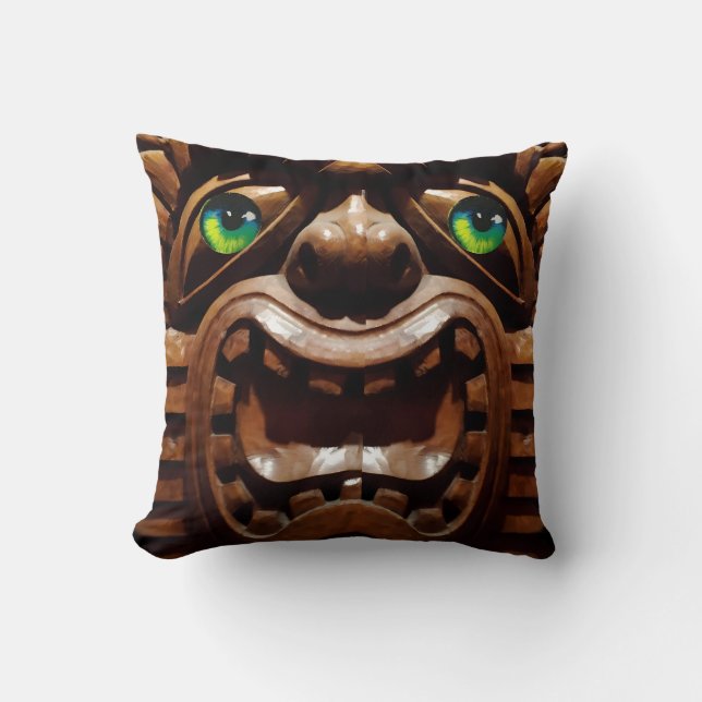 En Tiki Terrass - Ken Gage Art Kudde (Framsida)