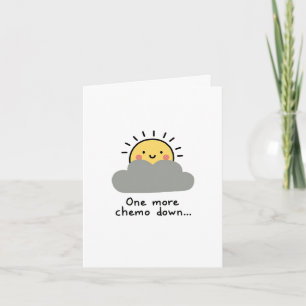 En till Chemo Down! Cute Cancer Support Card Kort
