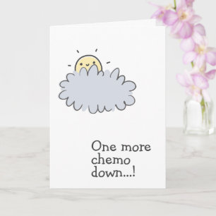 En till Chemo Down! Cute Cancer Support Card Kort