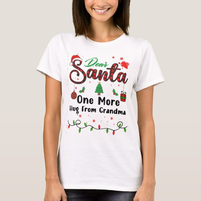 En till hacka från mormor som matchar julen t shirt (Framsida)