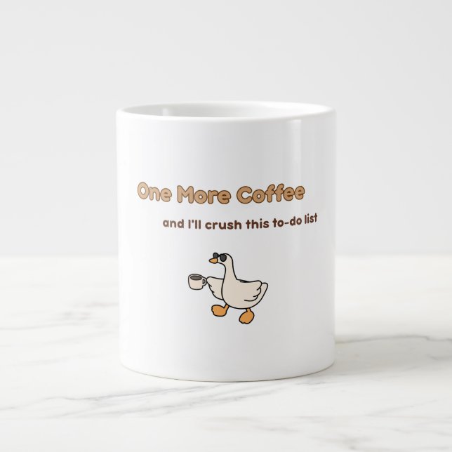 En till kaffe design med anka jumbo mugg (Framsidan)
