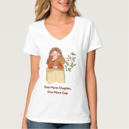 En till kapitel, en till kopp | Mysig bokälskare T Shirt