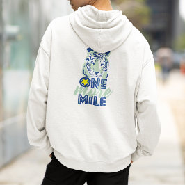 En till liten Manar av blåtiger Hoodie