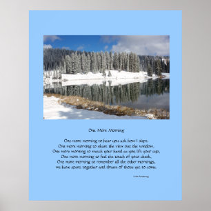 En till morgonroantika poesi Poster