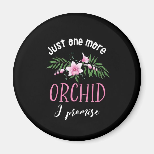 En till orchid I Lomise Funny Flower  Magnet (Framsidan)