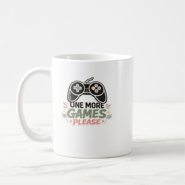En till spelning tack Rolig spelare Kontrollenhet Kaffemugg (Vänster)