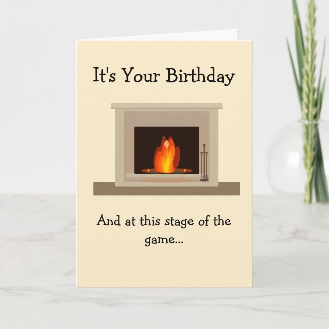 En till stock på elden kort (Framsida)