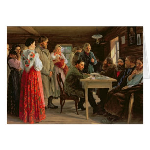 En tingsrätt, 1888 hälsningskort