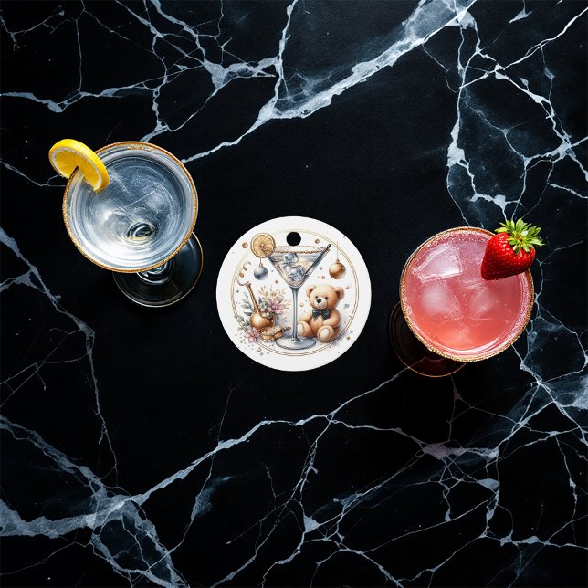 En Tini är på väg! Baby Shower Gåvor Etiketter (A Tini One Is On The Way! Baby Shower Favor Tags)