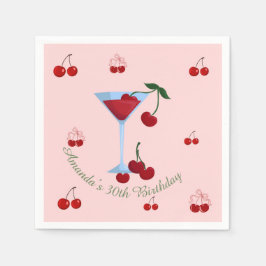 En Tini Bit äldre Cherrytini födelsedag Pappersservett