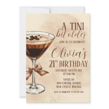 En Tini Bit äldre Espresso Martini födelsedagsfest
