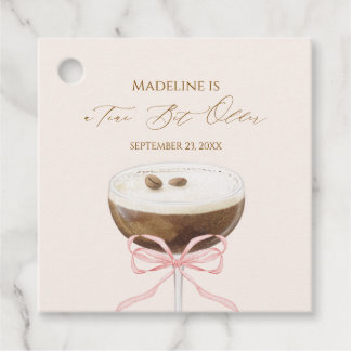 En Tini Bit äldre Espresso Martini-randig födelsed Gåvor Etiketter