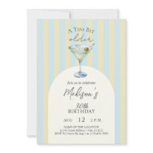 En Tini Bit äldre Martini Cocktail Födelsedagsfest