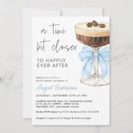 En Tini Bit Närmare Bow Espresso Martini Bröllop Inbjudningar