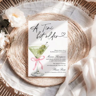 En Tini Bit Older Födelsedagsfest Olivemartini Inbjudningar