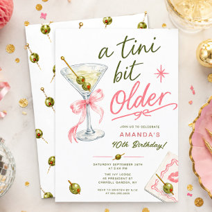 En Tini Bit Older Födelsedagsinbjudan Inbjudningar