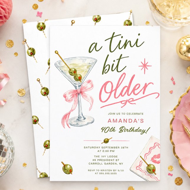 En Tini Bit Older Födelsedagsinbjudan Inbjudningar (Skapare uppladdad)