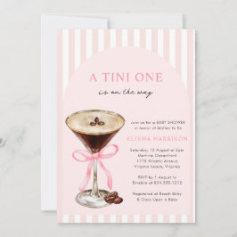 En Tini en är på väg tjej Babyfirande Inbjudningar