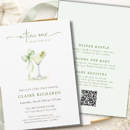 En Tini En Elegant Neutral Baby Shower Allt-i-ett Inbjudningar
