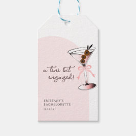 En tini engagerad Martini Rosa Systerfest Presentetikett