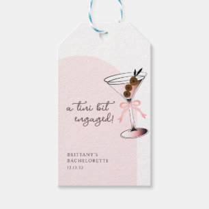 En tini engagerad Martini Rosa Systerfest Presentetikett