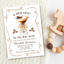 En Tini One Espresso Martini Baby Shower