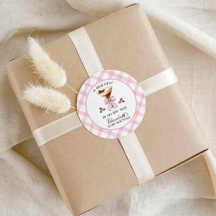 En Tini One Espresso Martini Rosa Slinga Baby Show Runt Klistermärke