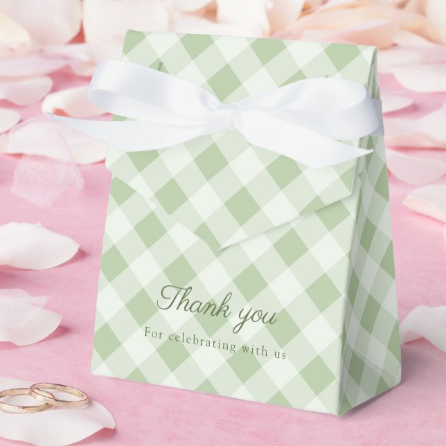 En Tini One Martini Sage Bow Baby Shower Present Presentaskar (Bröllop)