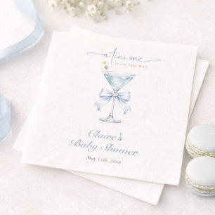 En Tini på väg Elegant pojke Baby Shower Pappersservett