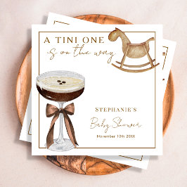 En Tini På Väg Espresso Martini Baby Shower Pappersservett