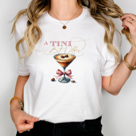 En Tini Smula Äldre Espresso Martini Rosa Slöja T Shirt