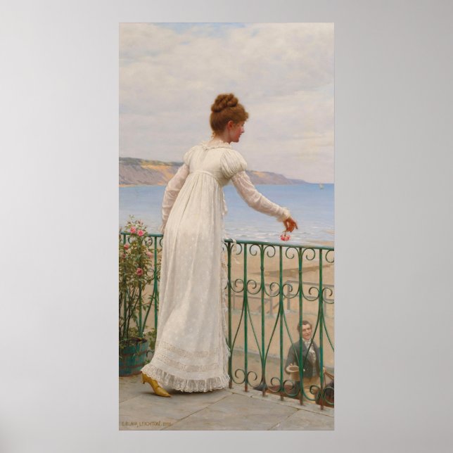 En tjänst - Edmund Blair Leighton Poster (Framsidan)