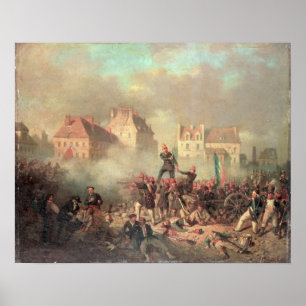 En tjänsteman Ge för brandordern Poster