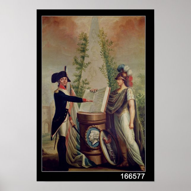 En tjänsteman vid nationalgardet som sveper en ed poster (Framsidan)