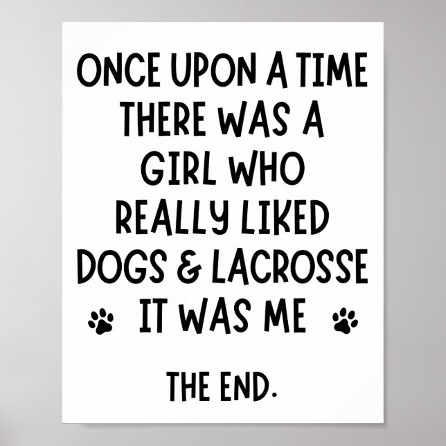 En tjej som verkligen gillade hundar & lacrosse. poster (Framsidan)