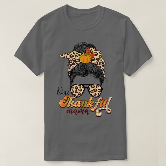 En tjusig Mamma, en ljuv Messy Bun-höst än T Shirt (Design framsida)