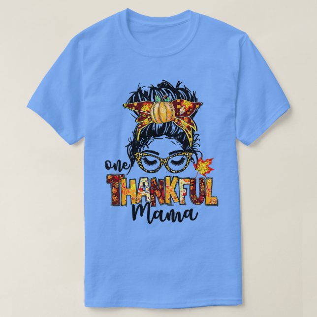 En tjusig Mamma, en ljuv Messy Bun-höst än T Shirt (Design framsida)