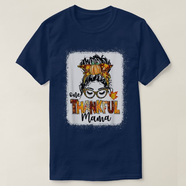 En tjusig Mamma, en ljuv Messy Bun-höst än T Shirt (Design framsida)
