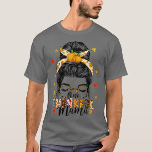 En tjusig Mamma, en ljuv Messy Bun-höst än T Shirt