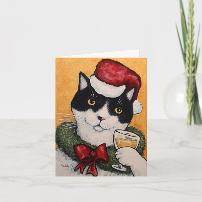 En toast! Mappat Helgdag-kort Helgkort (Framsida)