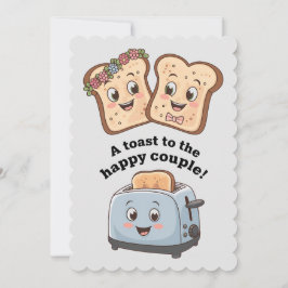 En Toast Till Det Glada Paret Roligt Bröllop Julkort