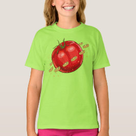 En tomatplanet med pizzor runt honom t shirt