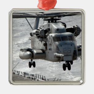 En toppen hingsthelikopter för CH-53E Julgransprydnad Metall