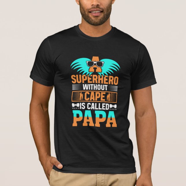 En toppen utan landskap heter pappa . far" t shirt (Framsida)