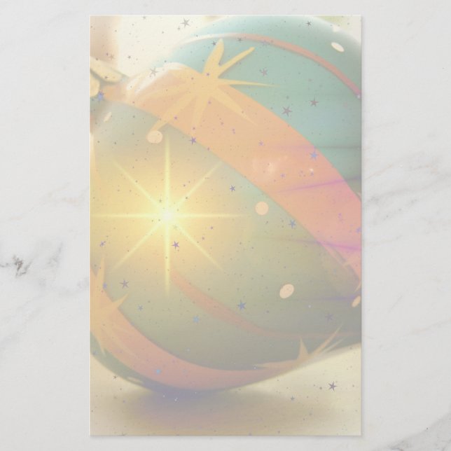 En torskformad julprydnad brevpapper (Framsida)