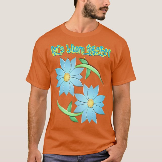 en touch av våren t shirt (Framsida)